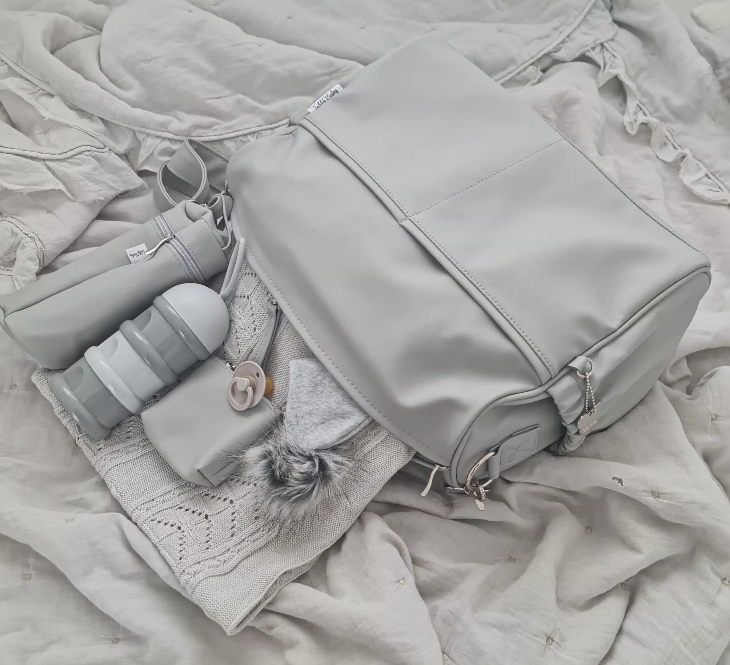 חבילת תיק לעגלה אפור בטון