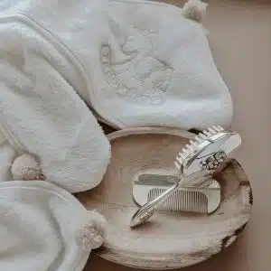 BABY TOWEL POMPOM BEIGE