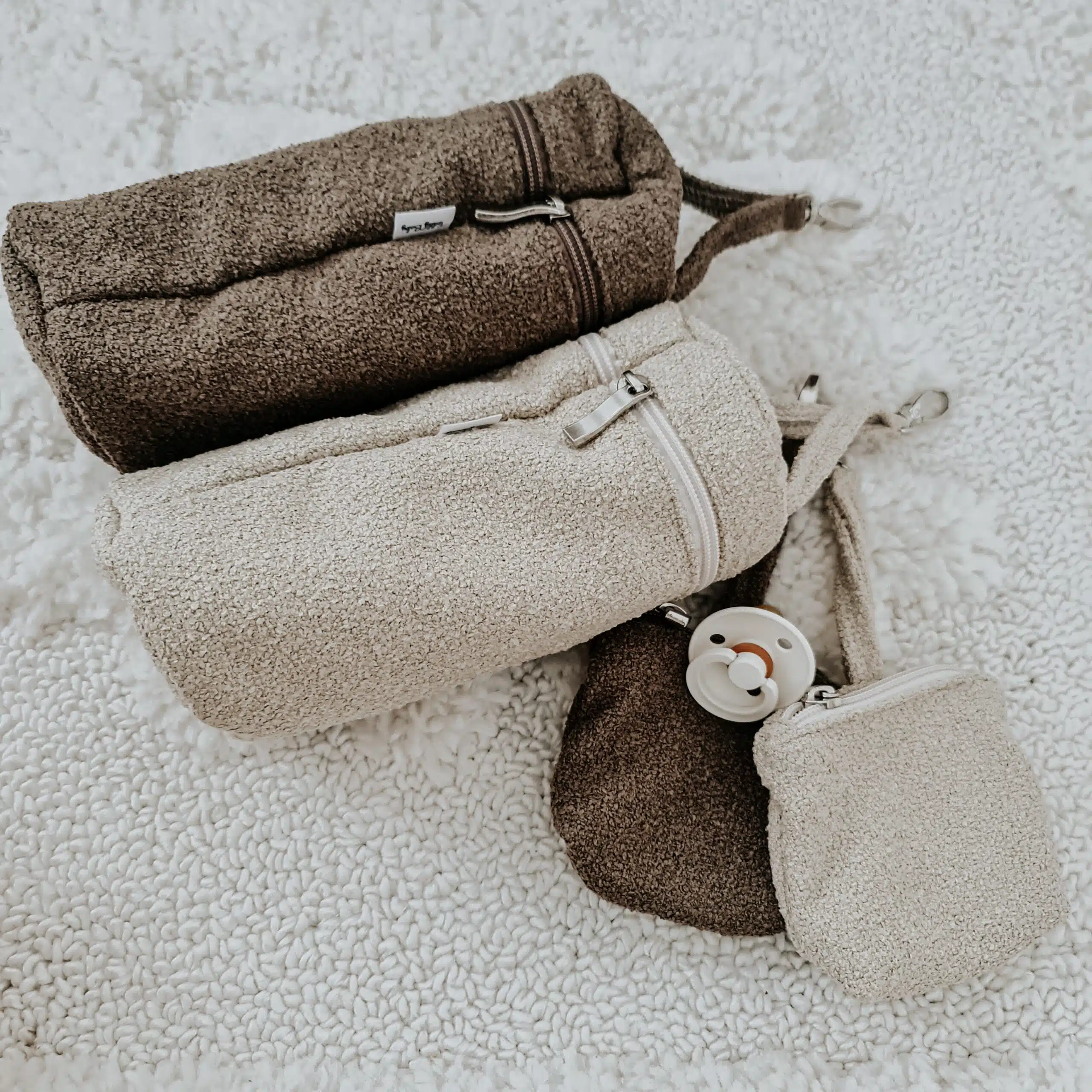 ⁦תיק החתלה - צמר חום⁩ – תמונה ⁦6⁩