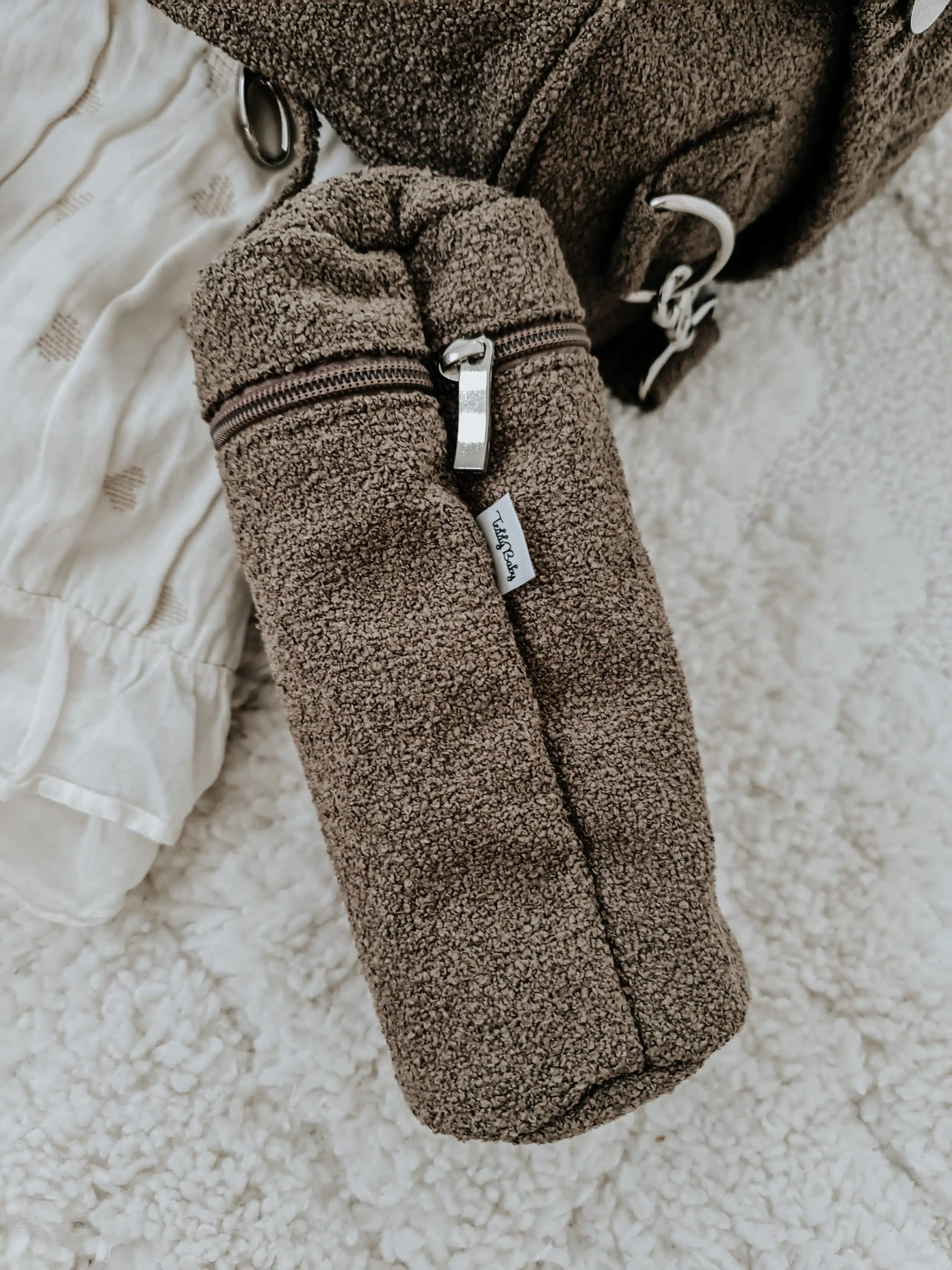 ⁦תיק החתלה - צמר חום⁩ – תמונה ⁦2⁩