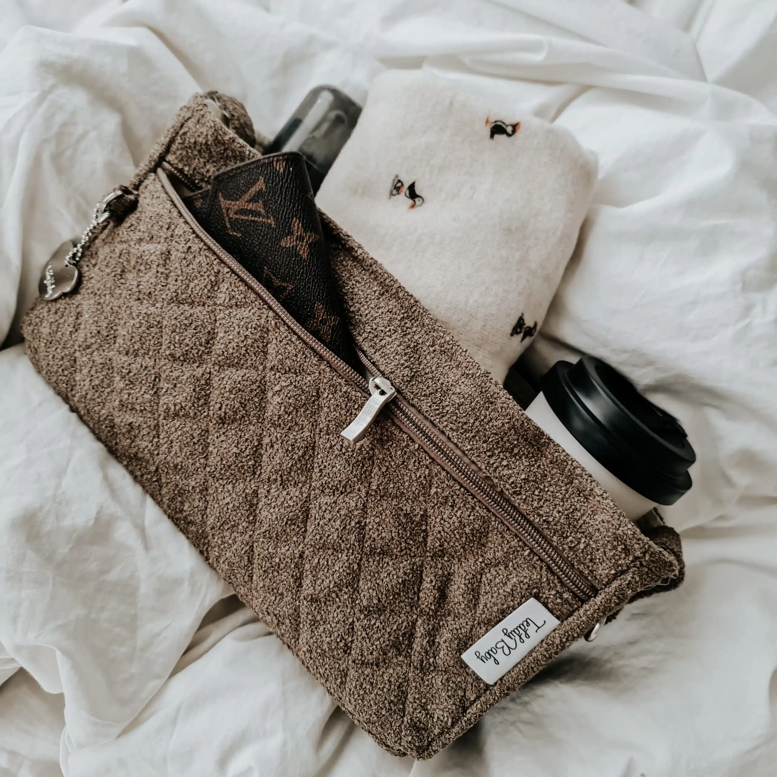 ⁦QUICKY BAG צמר חום⁩ – תמונה ⁦5⁩