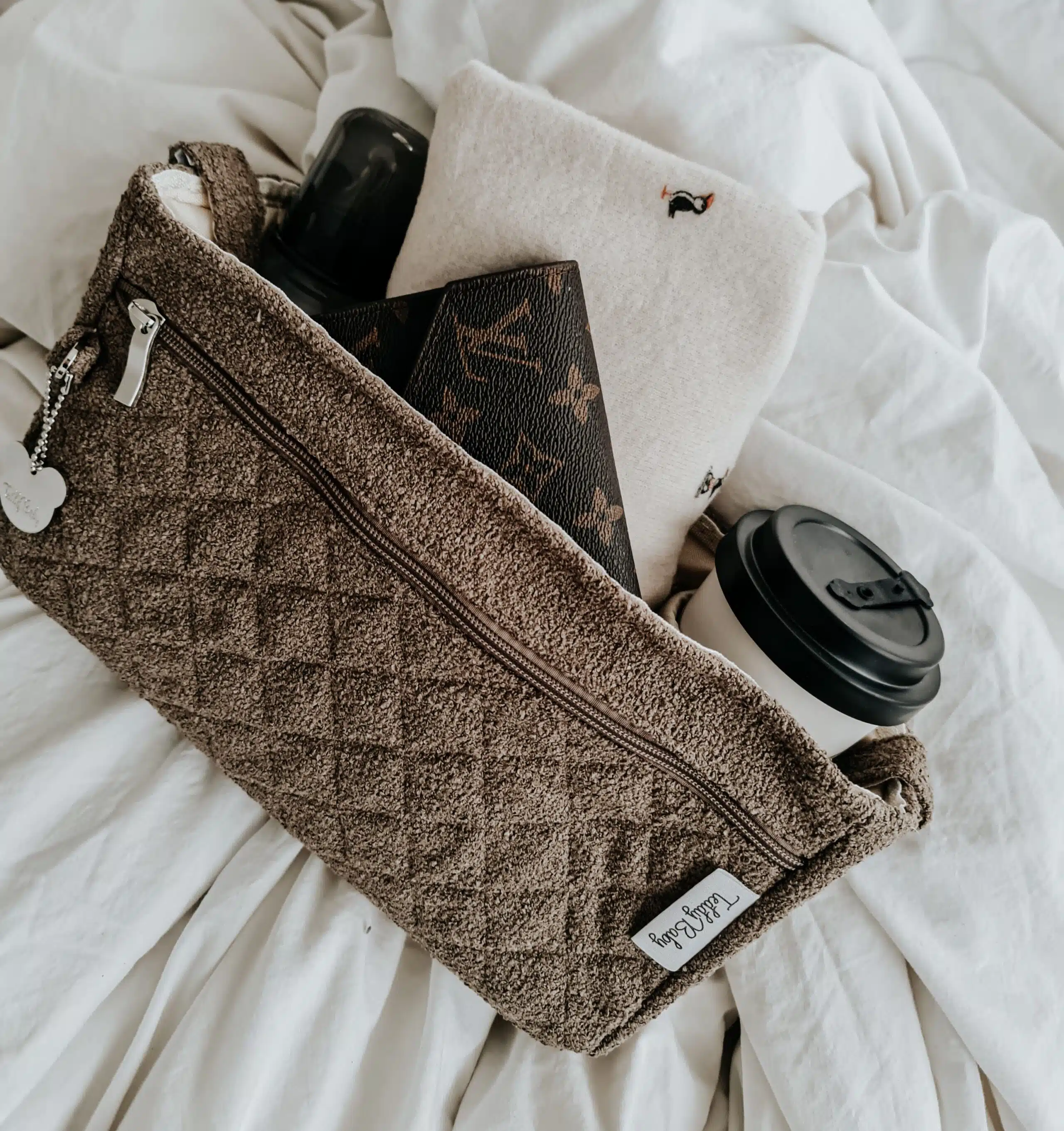 ⁦QUICKY BAG צמר חום⁩ – תמונה ⁦7⁩