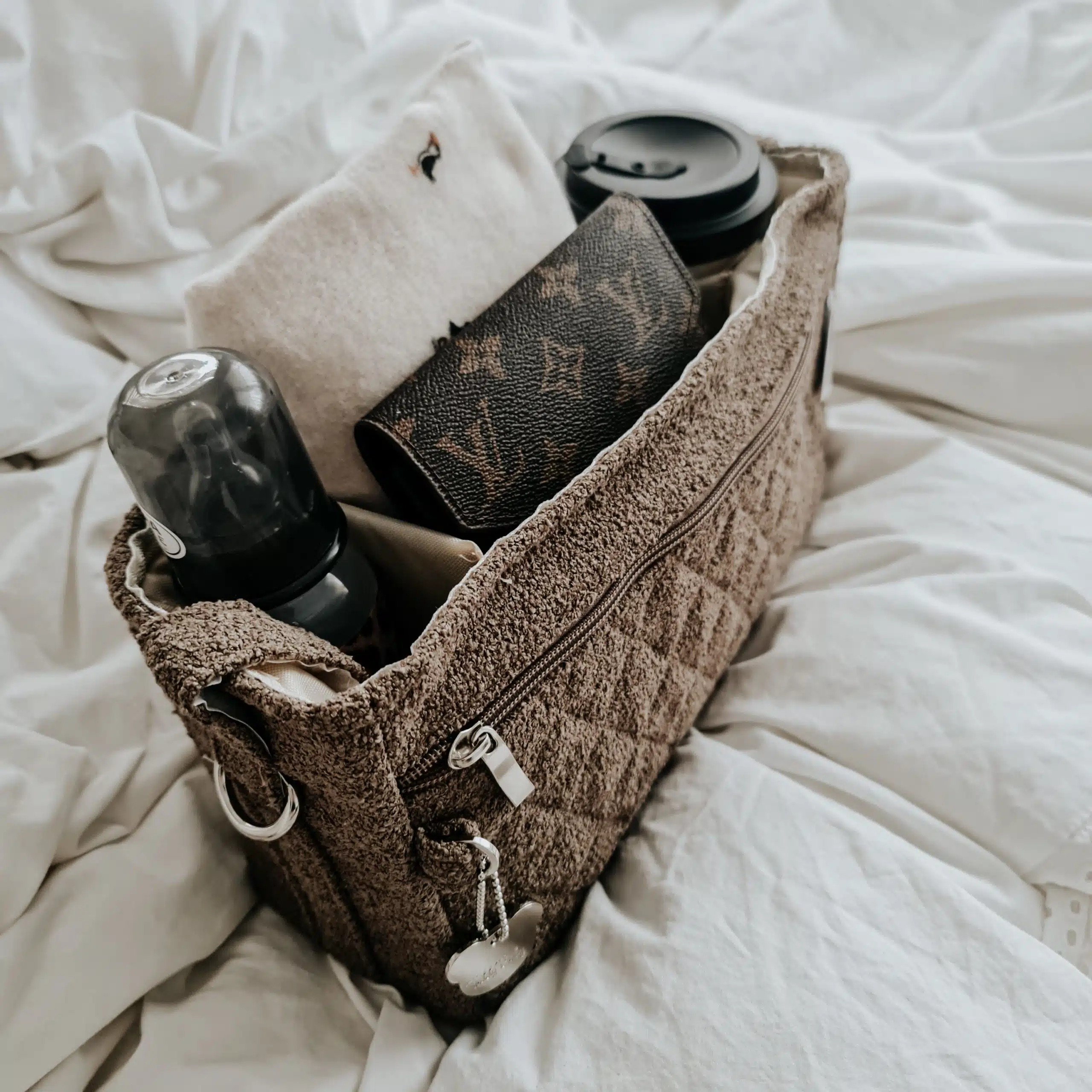 ⁦QUICKY BAG צמר חום⁩ – תמונה ⁦4⁩